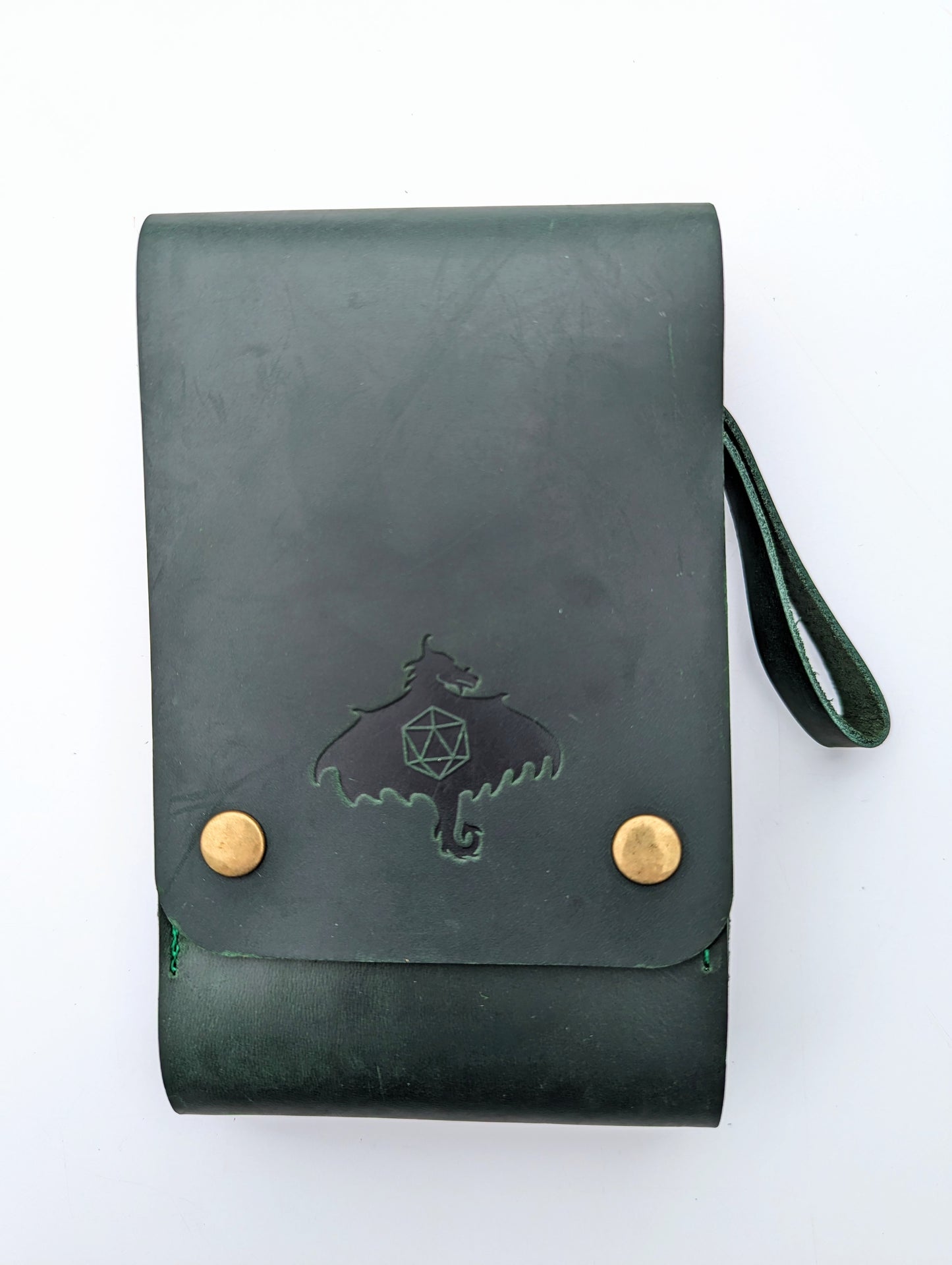 Genuine Leather Dice Pouch for Acrylic Dice (Medium)