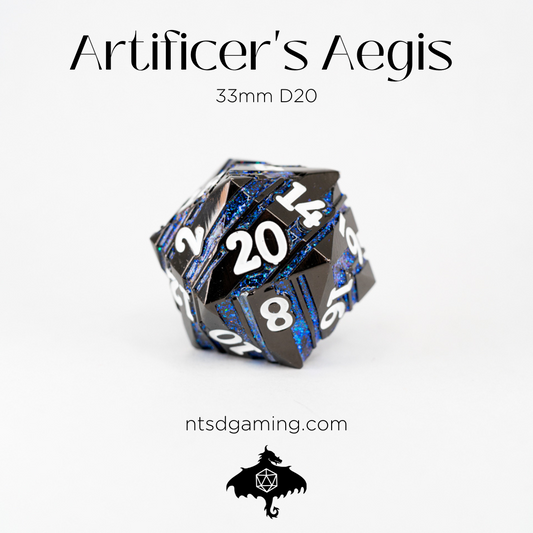 Artificer's Aegis | 33MM Metal D20