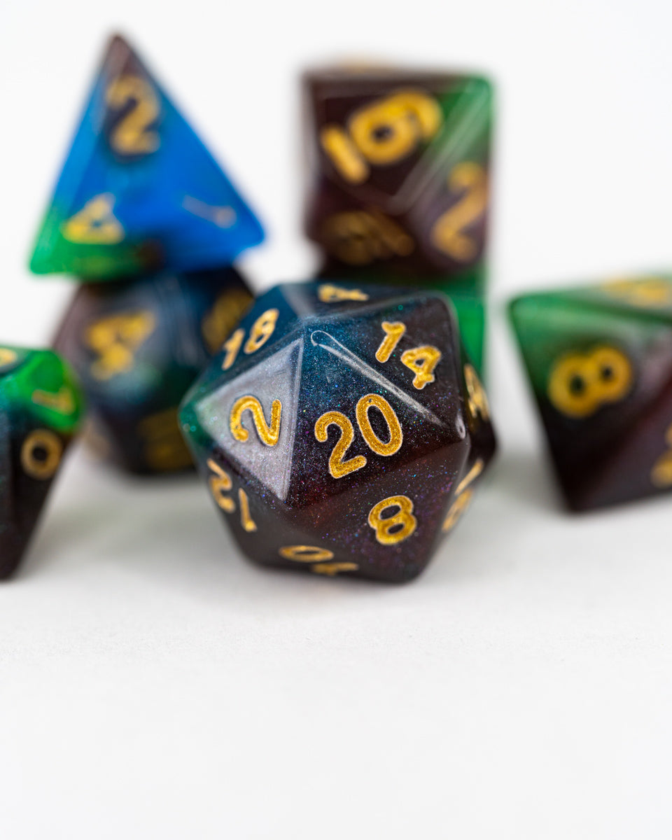 Fey Forest | 7 Piece Acrylic Dice Set