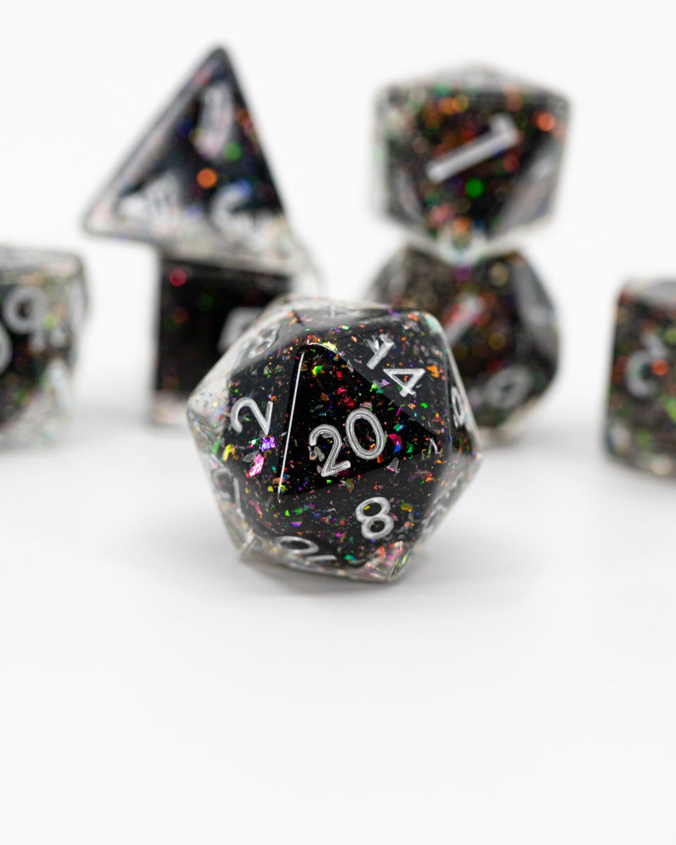 Toll the Dead | 7 Piece Acrylic Dice Set