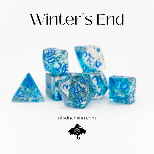 Winter's End | 7 Piece Acrylic Dice Set
