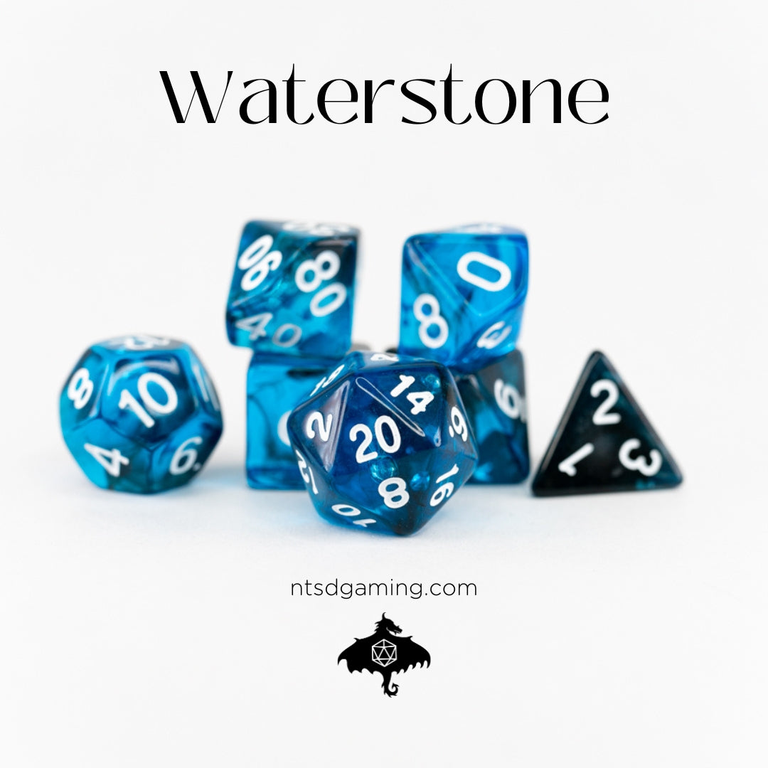 Waterstone | 7 Piece Acrylic Dice Set