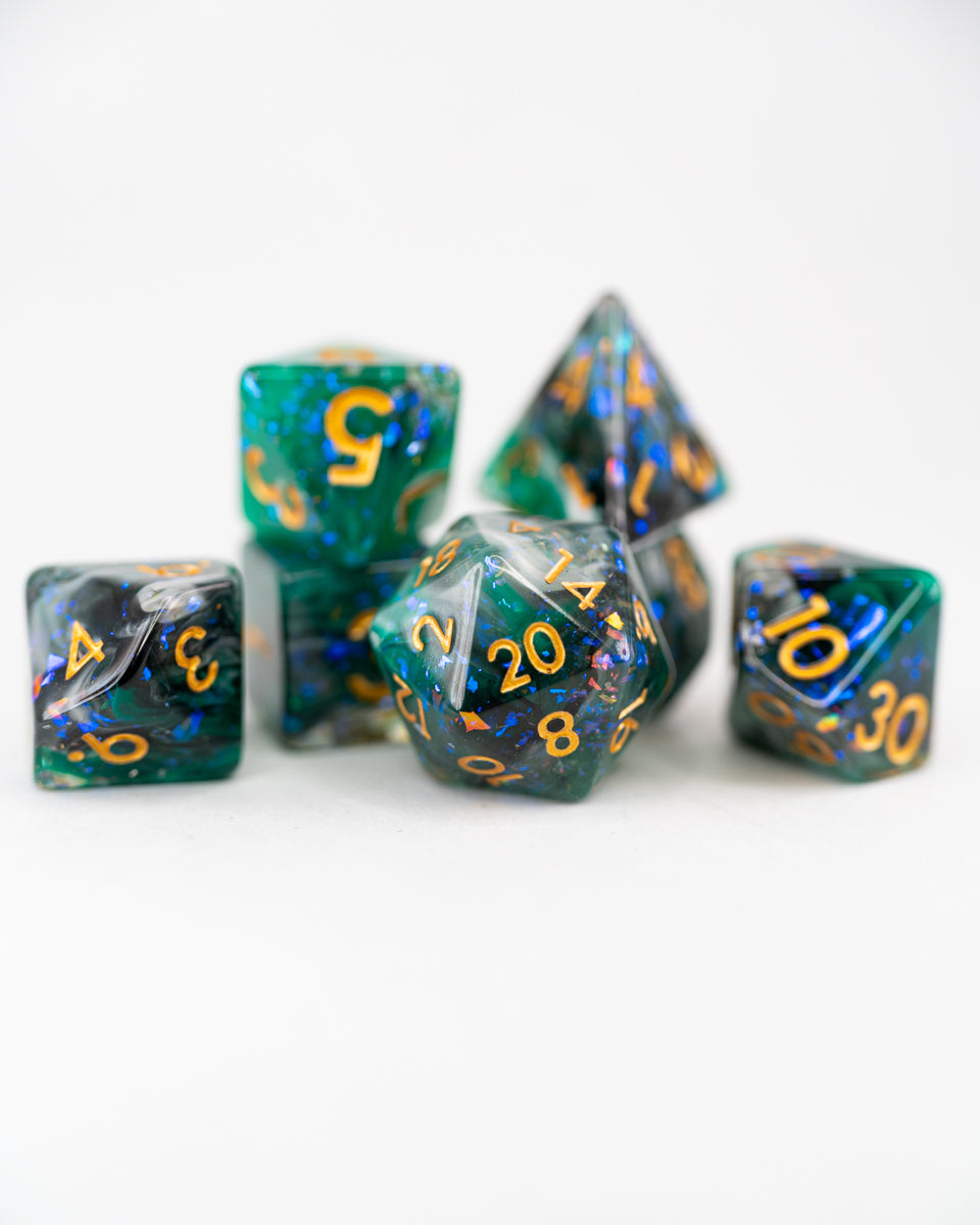 Wildmother's Jade | 7 Piece Acrylic Dice Set