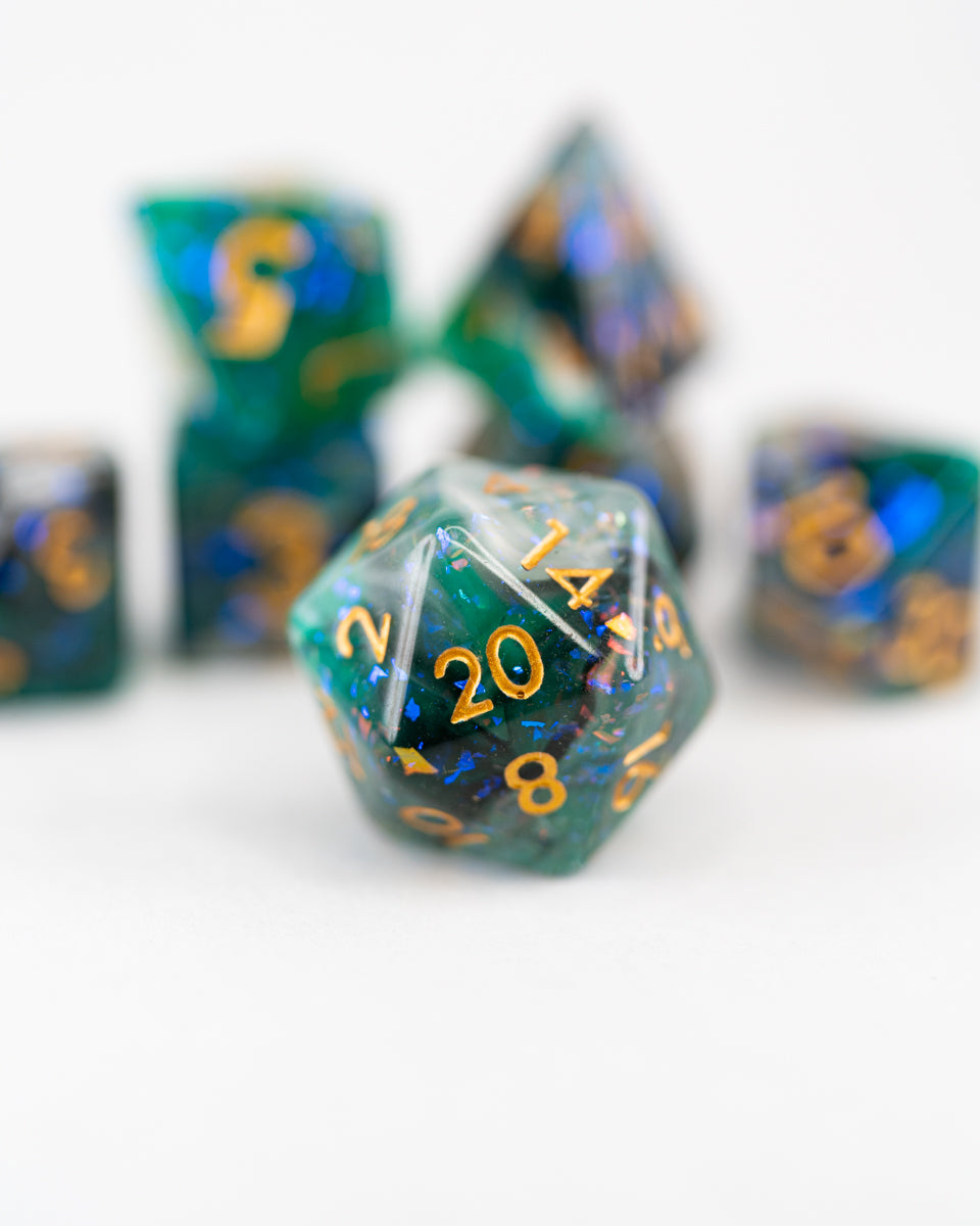 Wildmother's Jade | 7 Piece Acrylic Dice Set