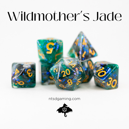 Wildmother's Jade | 7 Piece Acrylic Dice Set