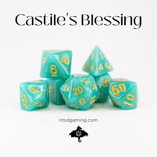 Castile's Blessing | 7 Piece Acrylic Dice Set