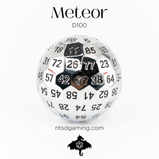 Meteor | Metal | Individual d100 Percentile Dice