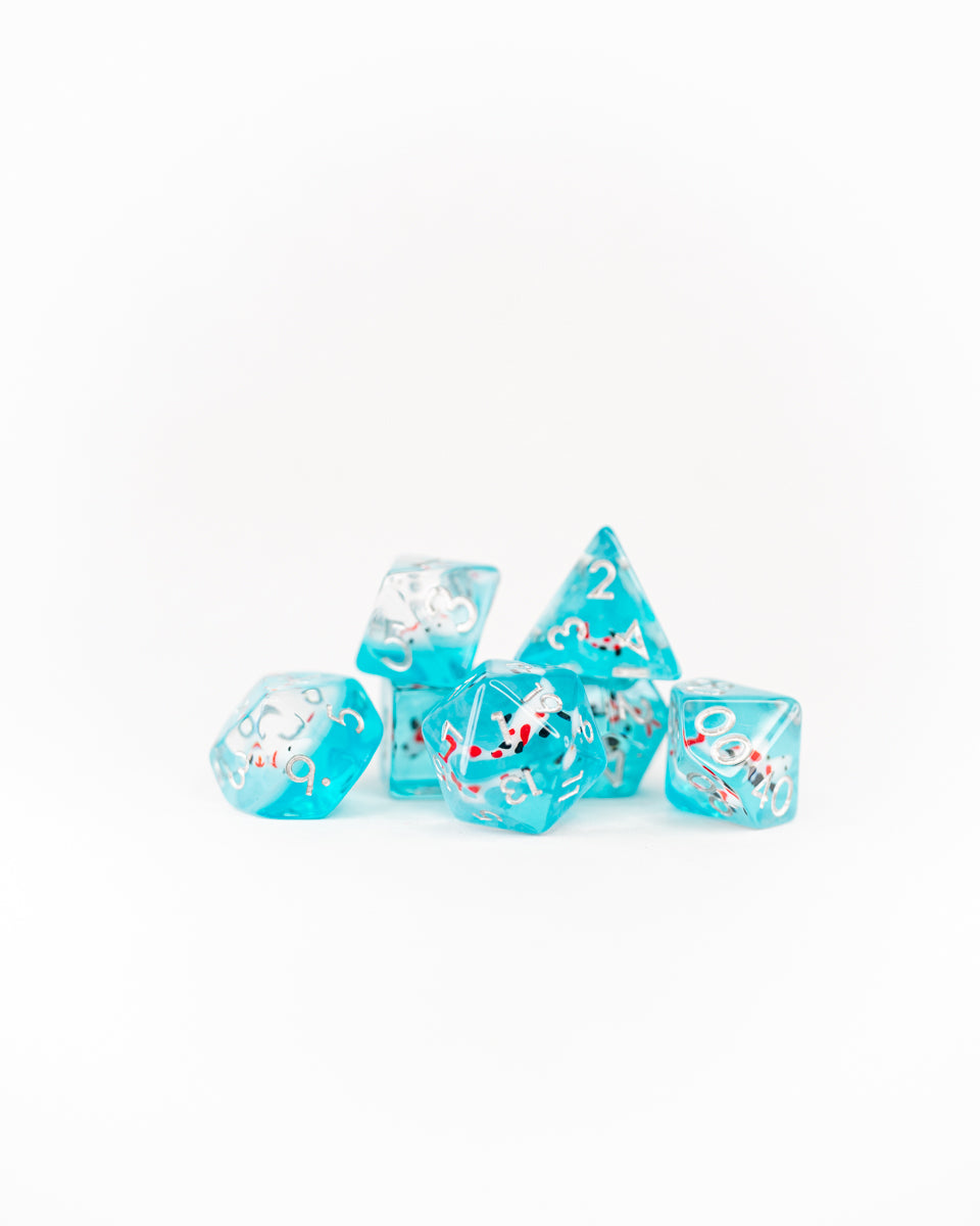 Koi | 7 Piece Acrylic Inclusion Dice Set