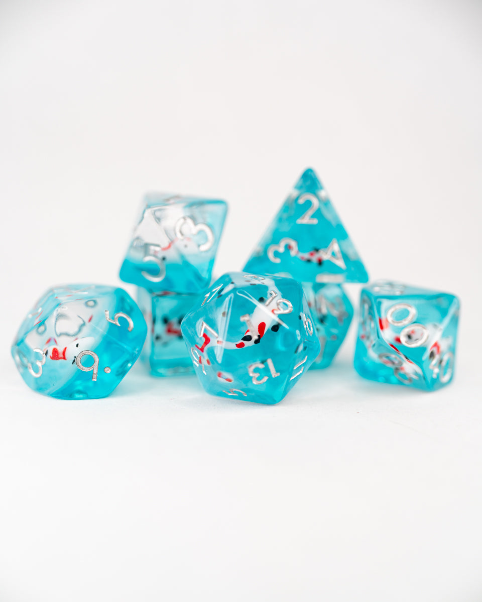 Koi | 7 Piece Acrylic Inclusion Dice Set