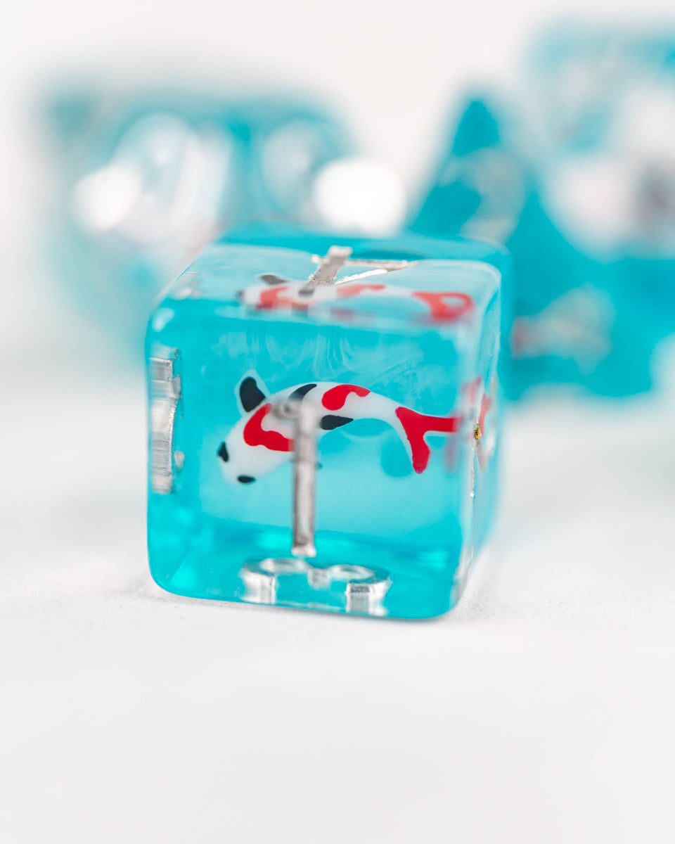 Koi | 7 Piece Acrylic Inclusion Dice Set