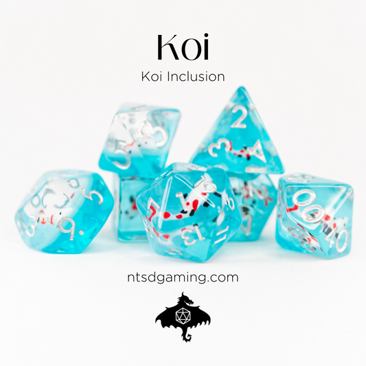 Koi | 7 Piece Acrylic Inclusion Dice Set