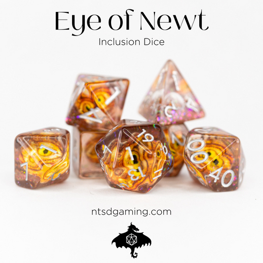 Eye of Newt | 7 Piece Acrylic Inclusion Dice Set