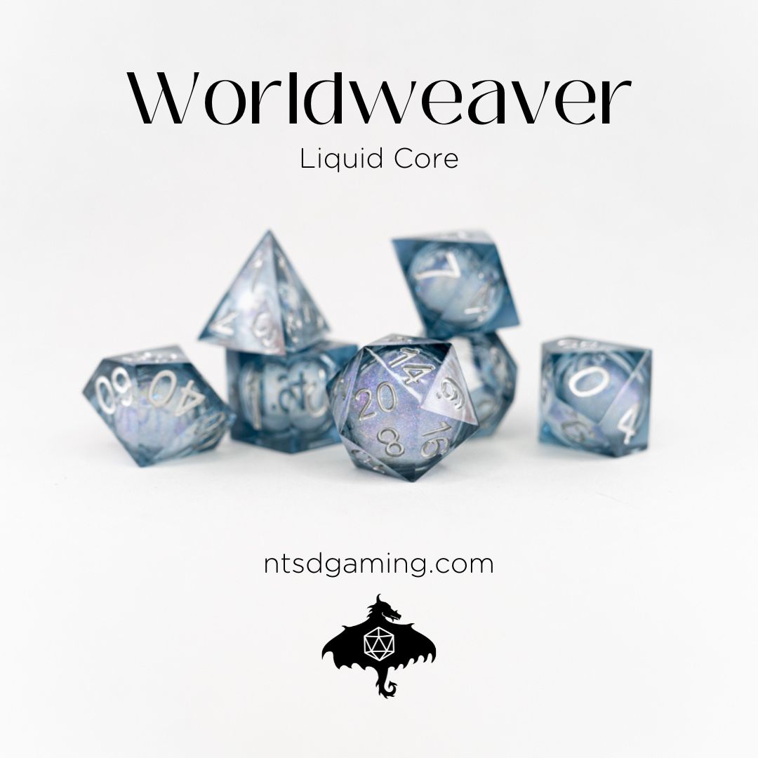 Worldweaver | 7 Piece Liquid Core Dice Set