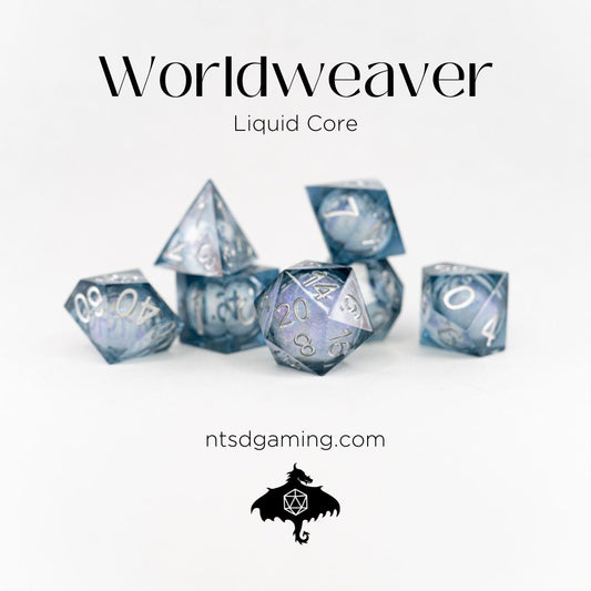Worldweaver | 7 Piece Liquid Core Dice Set