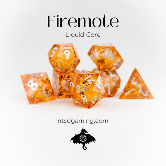 Firemote | 7 Piece Liquid Core Dice Set