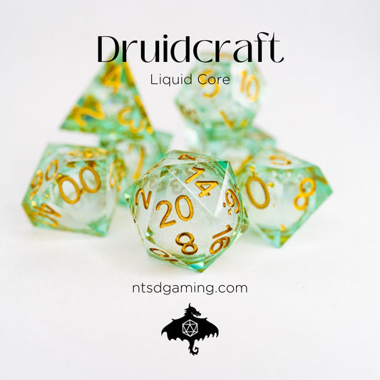 Druidcraft | 7 Piece Liquid Core Dice Set