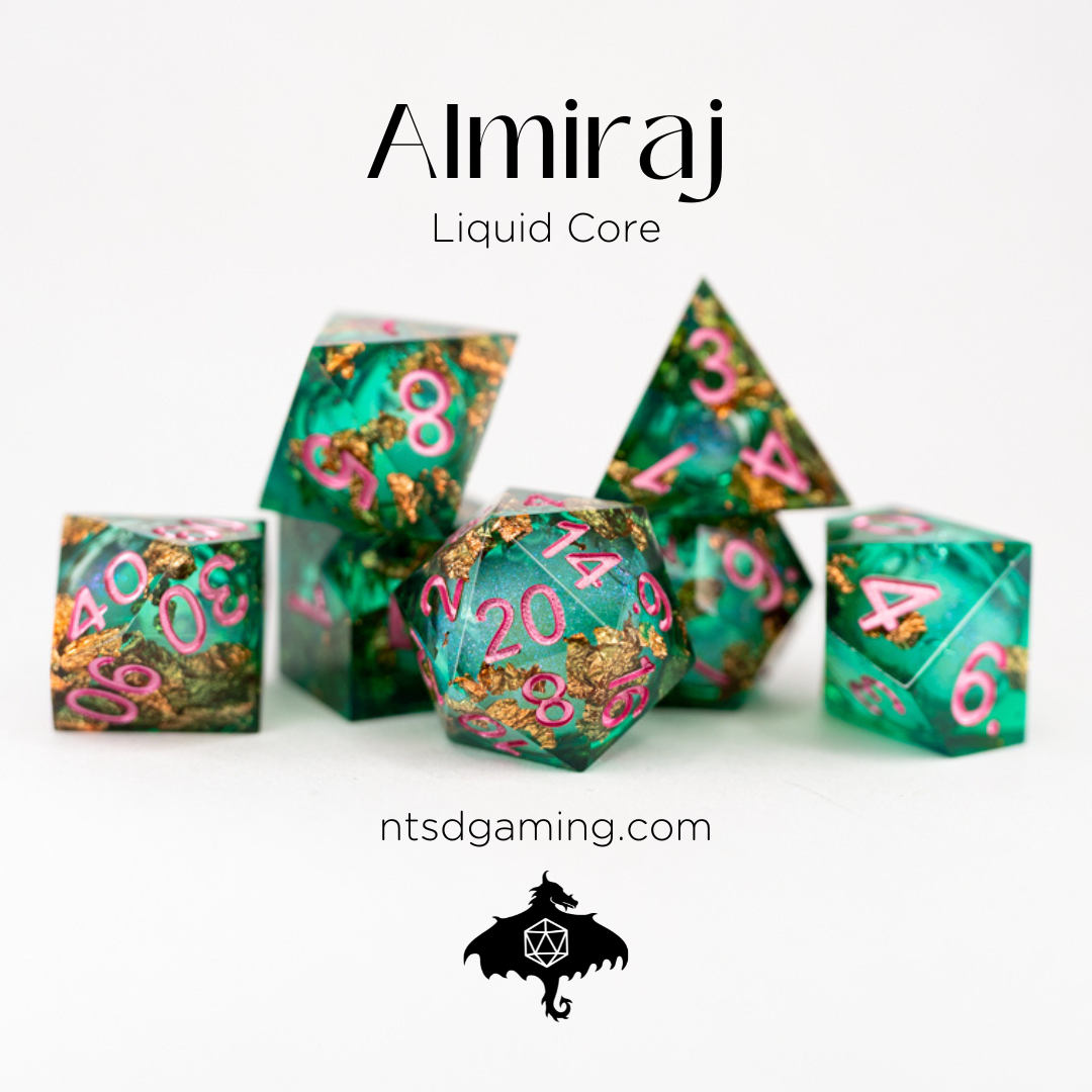 Almiraj | 7 Piece Liquid Core Dice Set