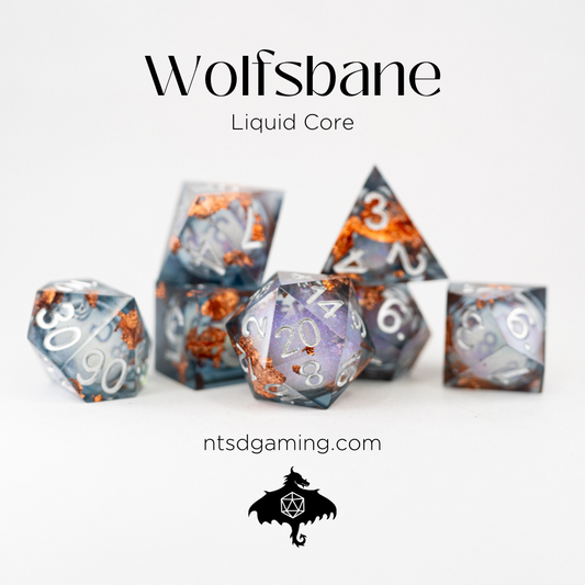 Wolfsbane | 7 Piece Liquid Core Dice Set