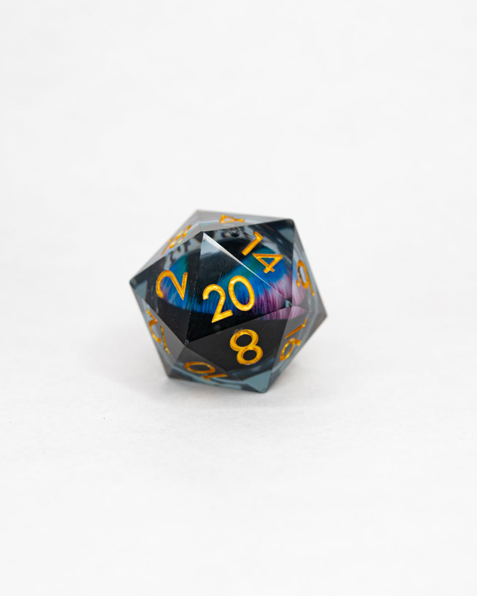 Grendel | Floating Eye Inclusion | 33MM Sharp Edge D20