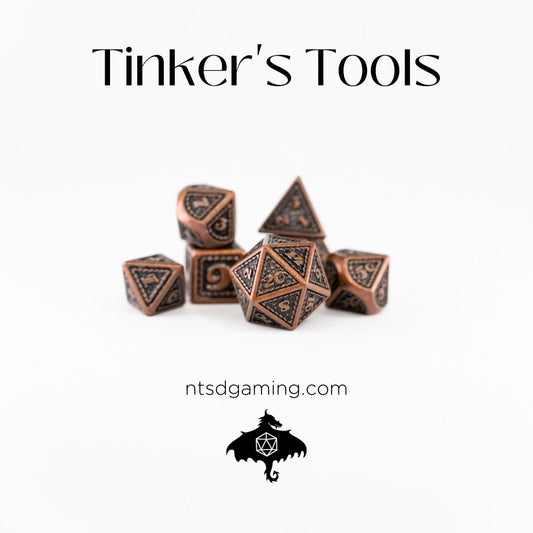 Tinker's Tools | 7 Piece Metal Dice Set