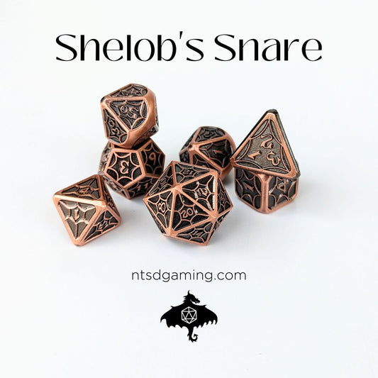 Shelob's Snare | 7 Piece Metal Dice Set