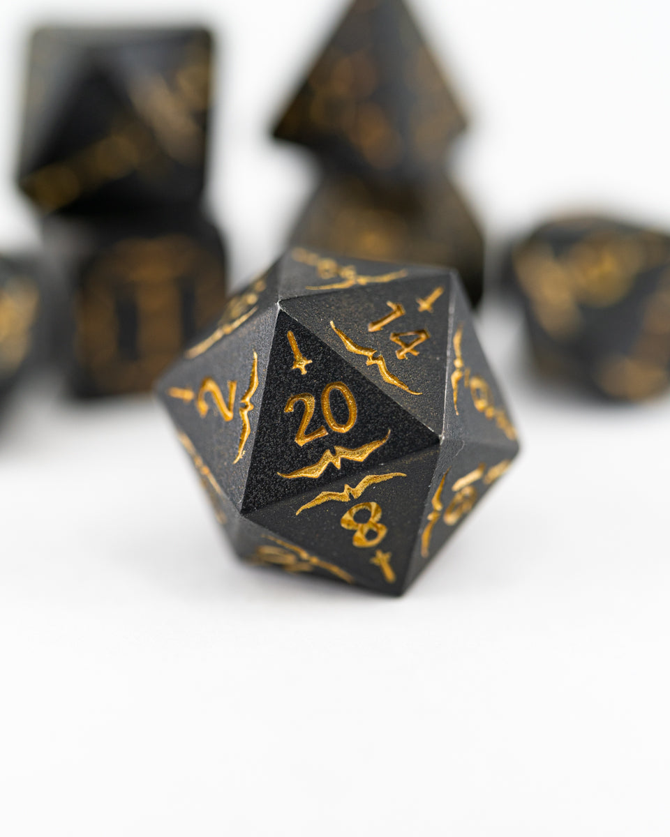 Samurai | 7 Piece Metal Dice Set