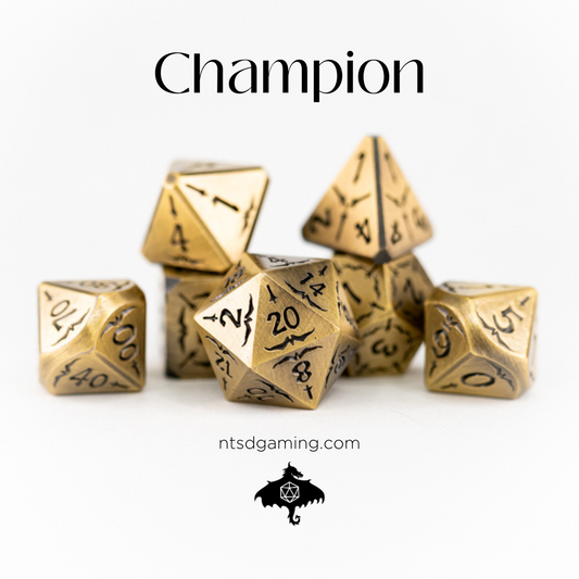 Champion | 7 Piece Metal Dice Set