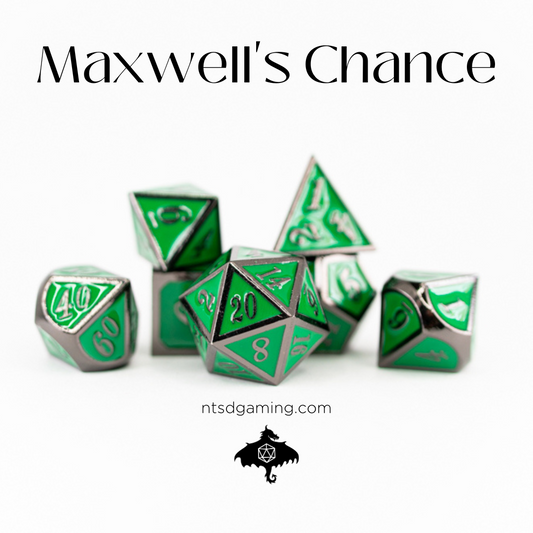 Maxwell's Chance | 7 Piece Metal Dice Set