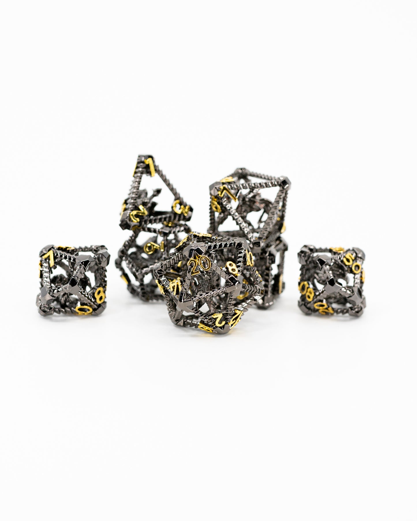 Spite Shackled | Hollow Dragon Core | 7 Piece Metal Dice Set