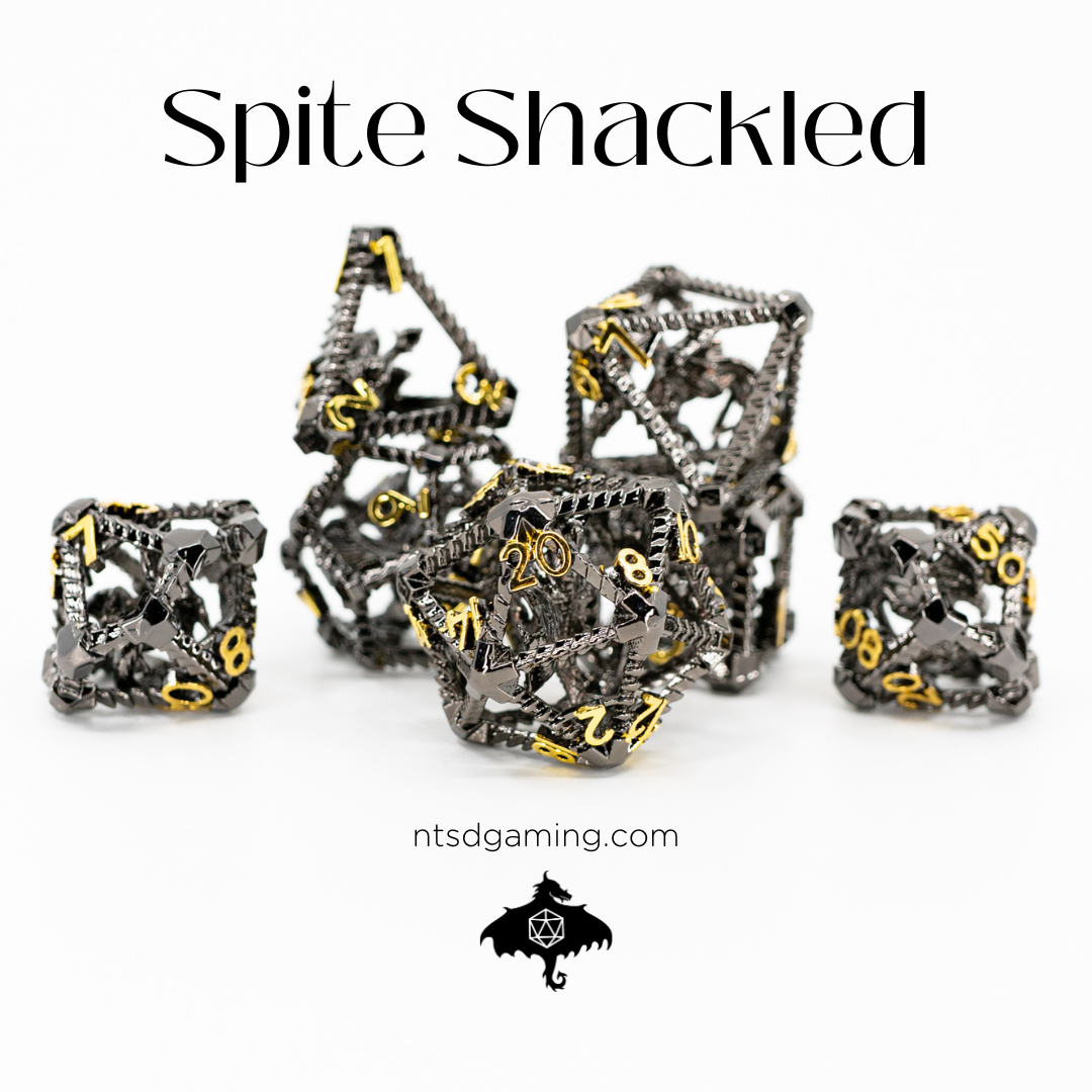 Spite Shackled | Hollow Dragon Core | 7 Piece Metal Dice Set