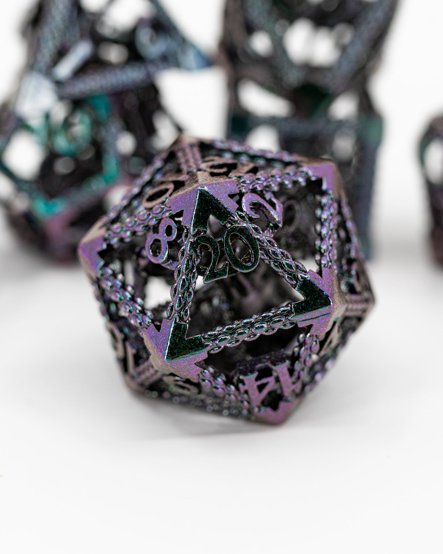 Bitterness Bound | Hollow Dragon Core | 7 Piece Metal Dice Set