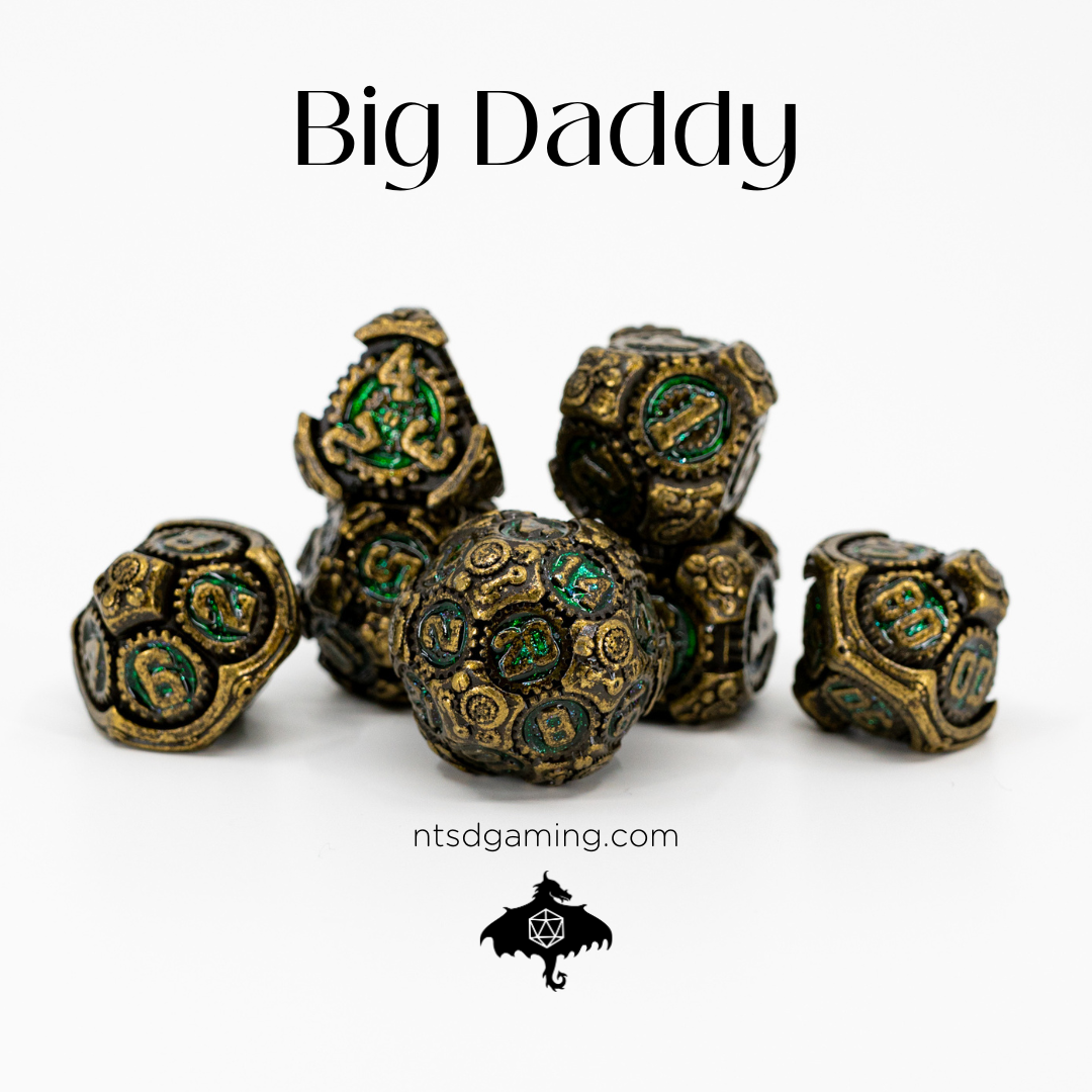 Big Daddy | 7 Piece Metal Dice Set