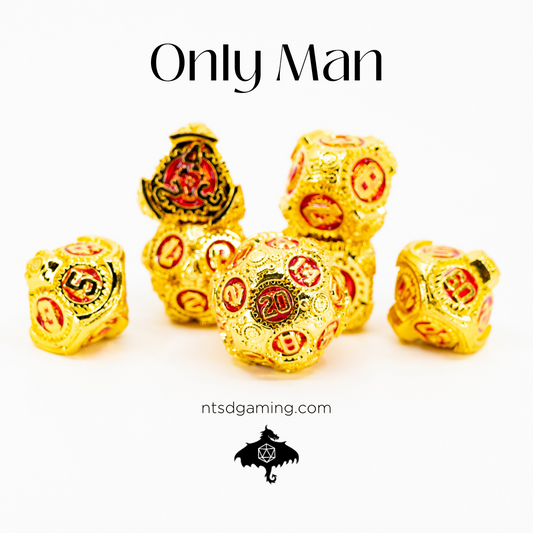 Only Man | 7 Piece Metal Dice Set