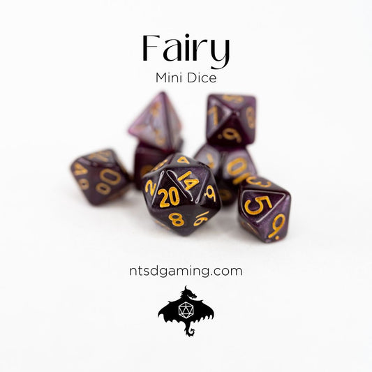 Fairy | 7 Piece Mini Acrylic Polyhedral Dice Set