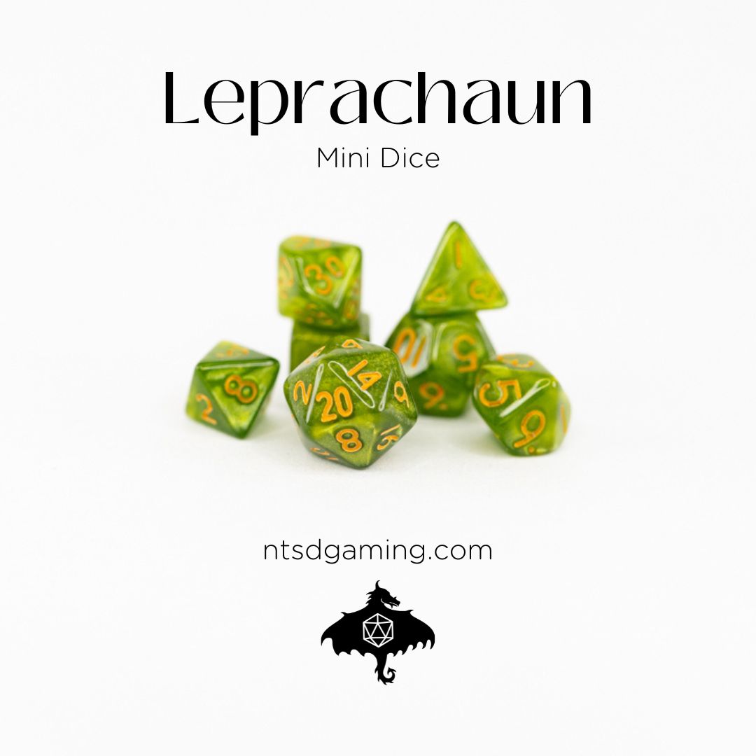 Leprachaun | 7 Piece Mini Acrylic Polyhedral Dice Set