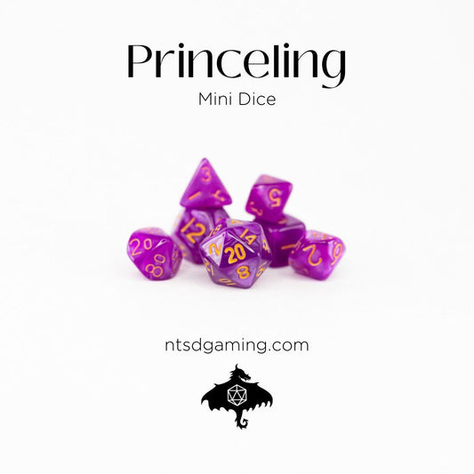 Princeling | 7 Piece Mini Acrylic Polyhedral Dice Set