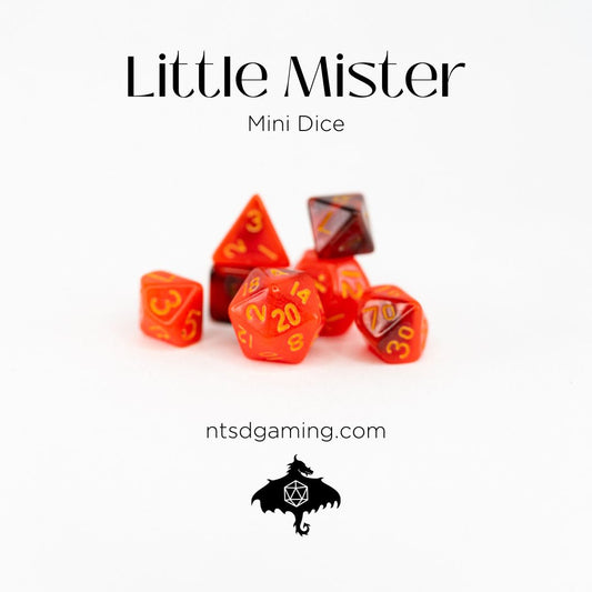 Little Mister | 7 Piece Mini Acrylic Polyhedral Dice Set