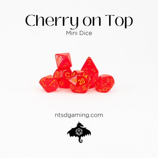 Cherry On Top | 7 Piece Mini Acrylic Polyhedral Dice Set