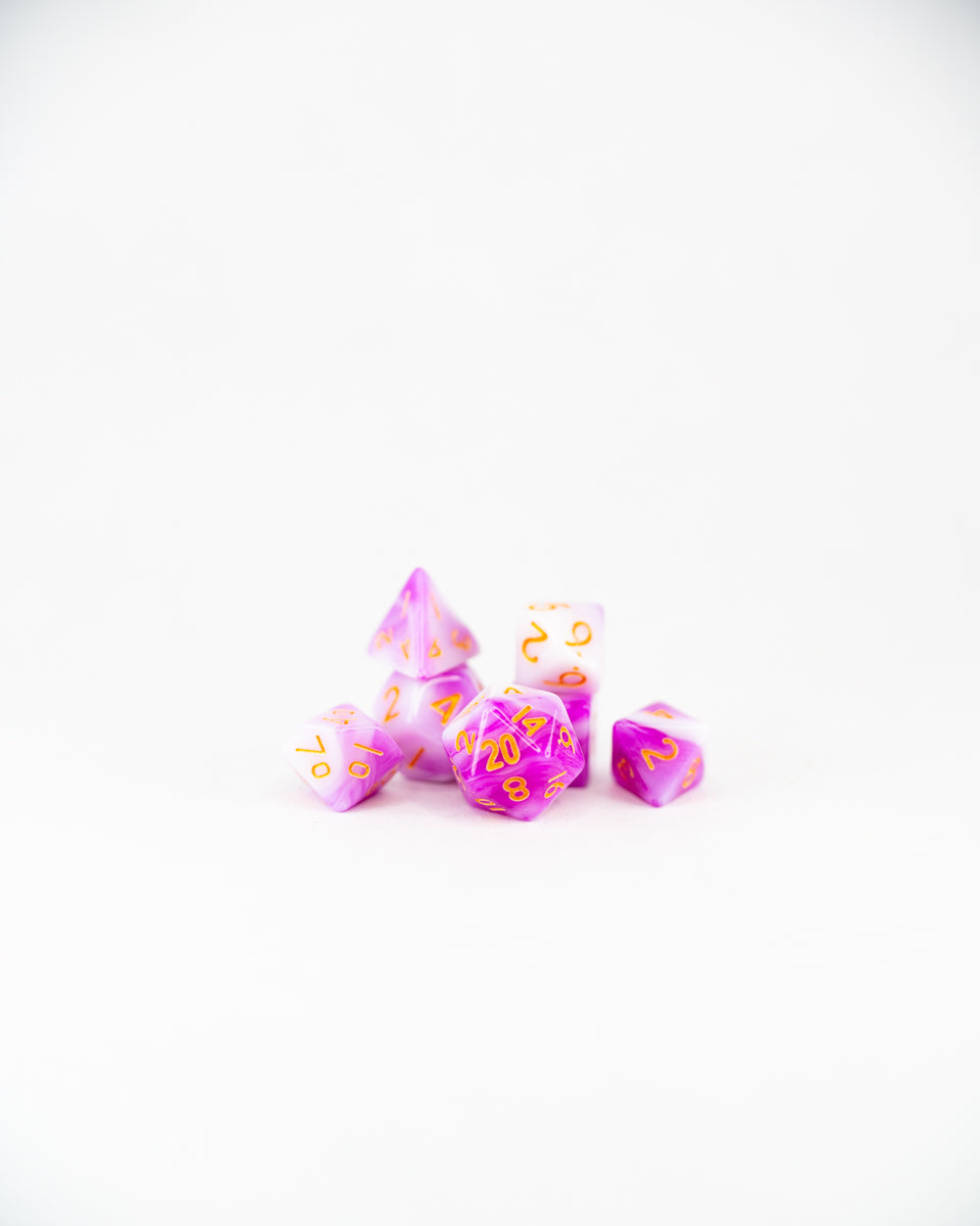 Fairy Fortune | 7 Piece Mini Acrylic Polyhedral Dice Set