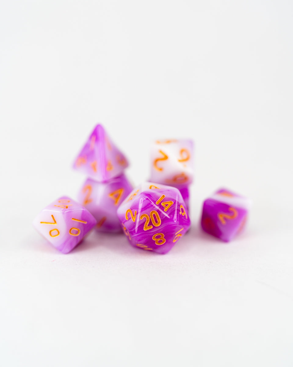 Fairy Fortune | 7 Piece Mini Acrylic Polyhedral Dice Set