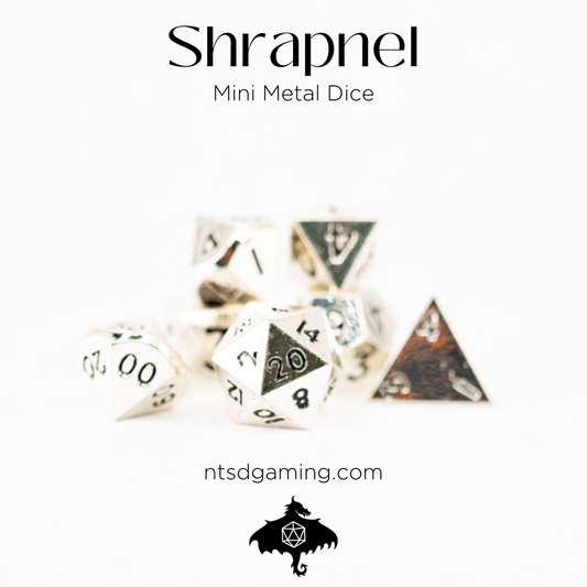 Shrapnel | 7 Piece Mini Metal Dice Set