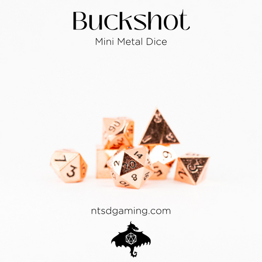 Buckshot | 7 Piece Mini Metal Dice Set