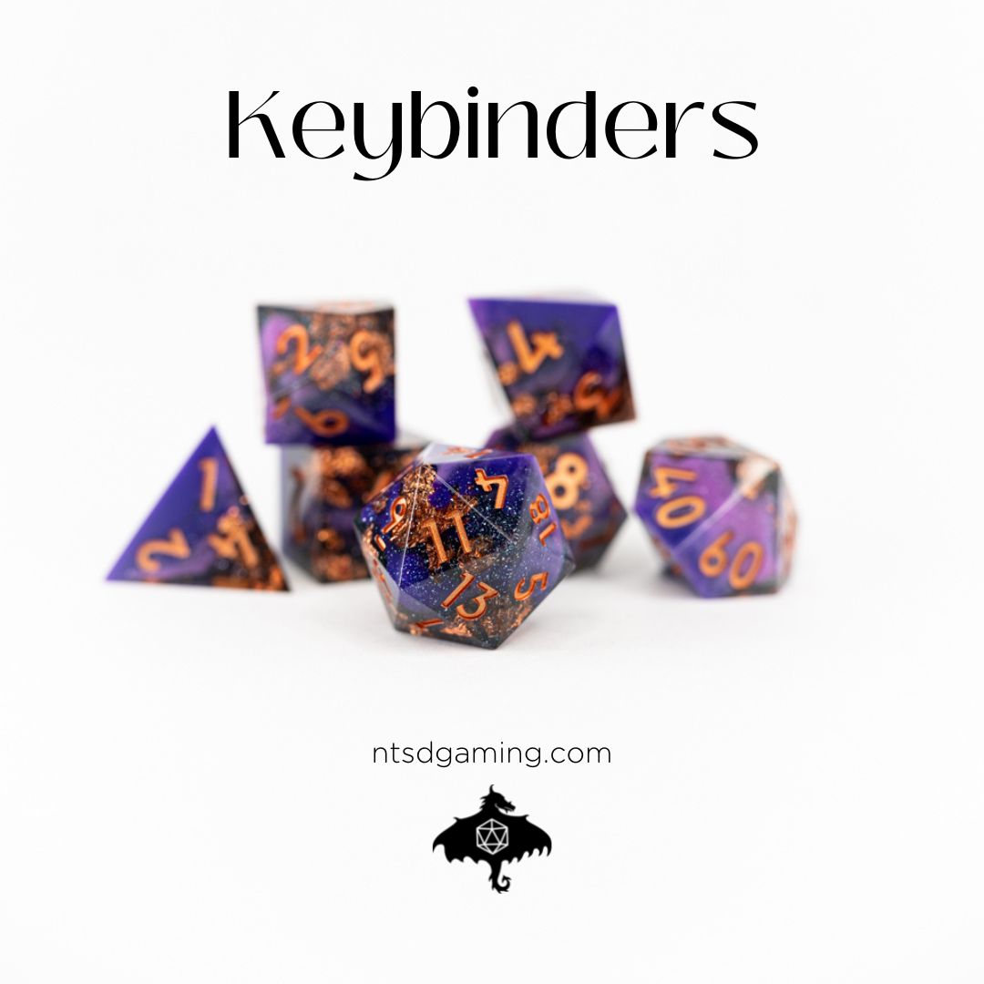 Keybinders | 7 Piece Sharp Edge Resin Dice Set