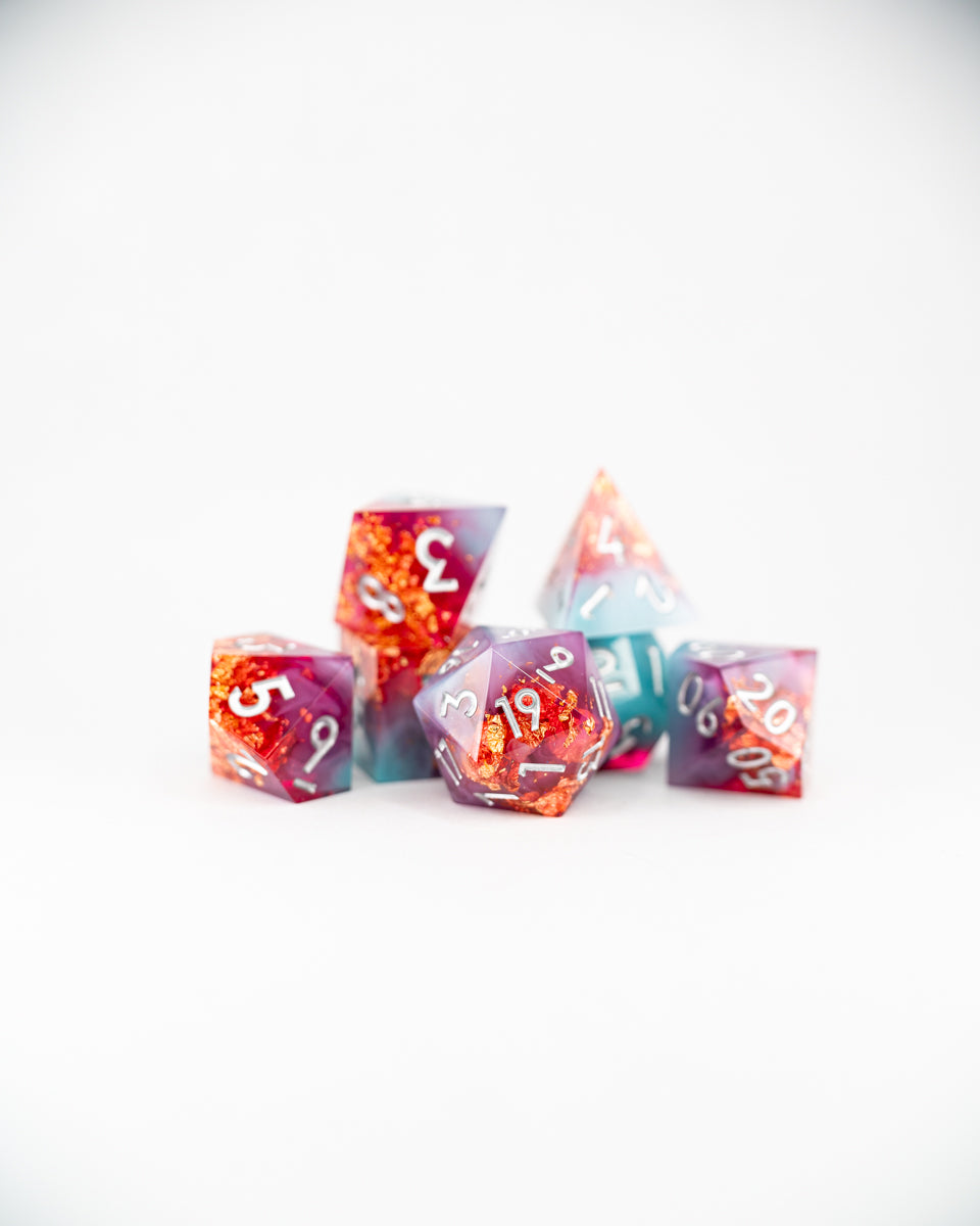 Amorentia | 7 Piece Sharp Edge Resin Dice Set