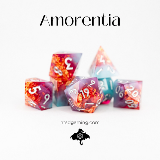 Amorentia | 7 Piece Sharp Edge Resin Dice Set