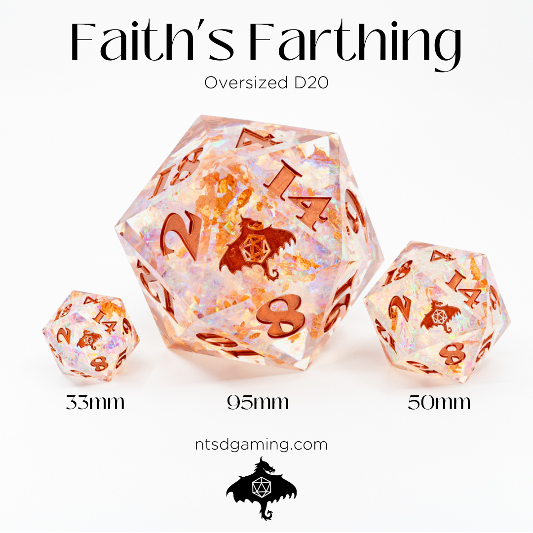 Faith's Farthing | 33MM Sharp Edge D20