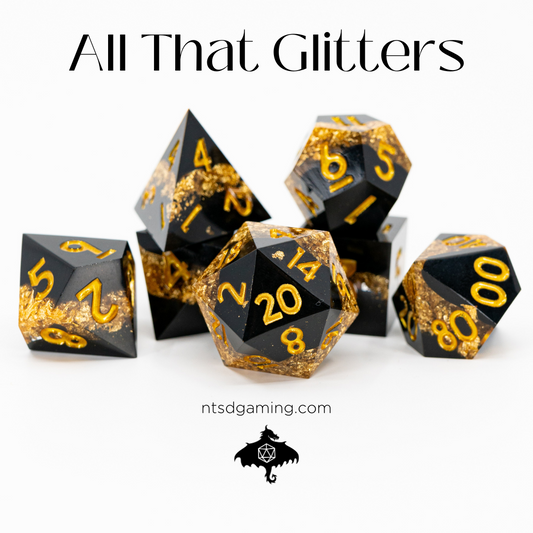 All That Glitters | 7 Piece Sharp Edge Dice Set