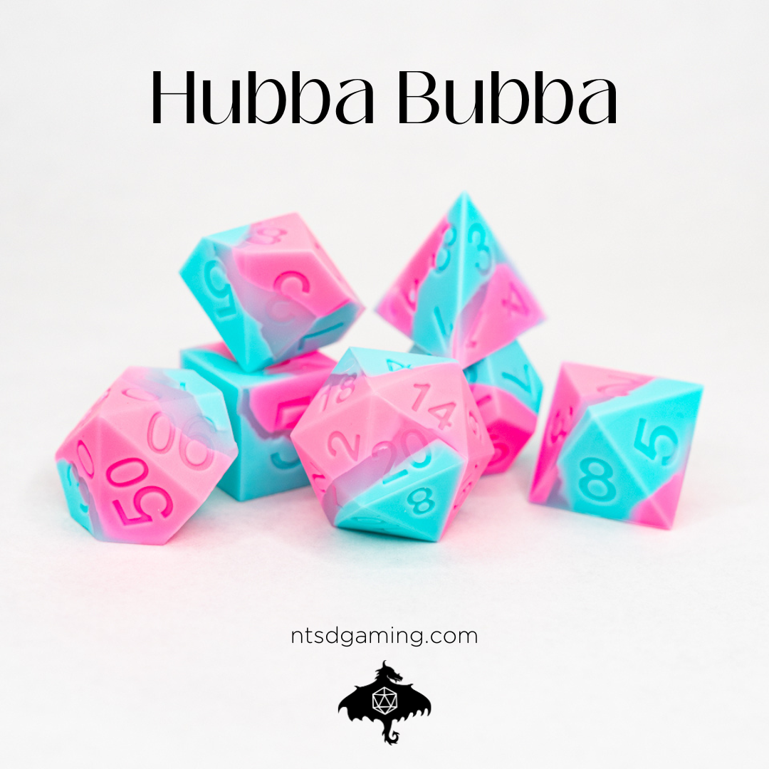 Hubba Bubba | 7 Piece Soft Silicone Dice Set