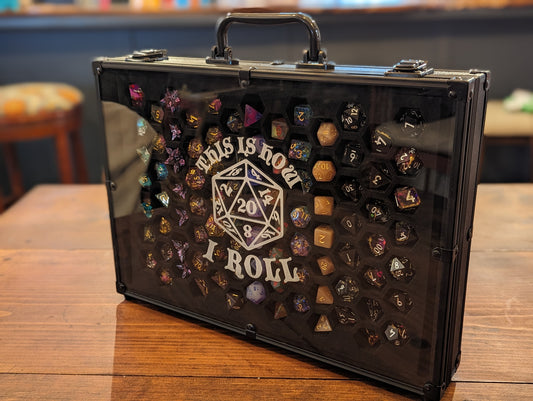 This Is How I Roll | 26 Set Capacity | Plexi Glass Dice Display Case