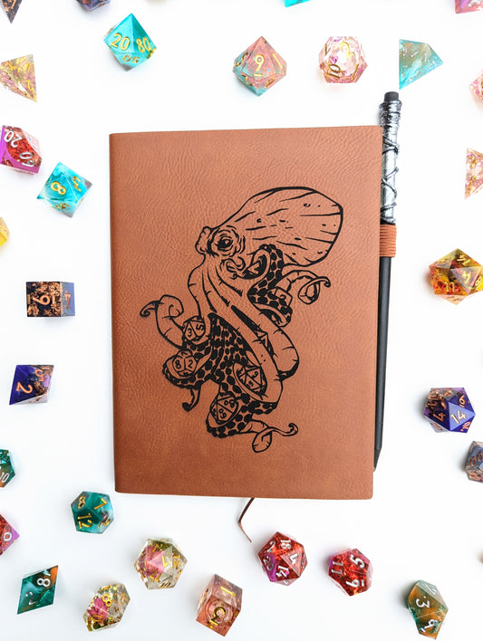 Kraken of Holding | Vegan Leather Mini Dot Journal